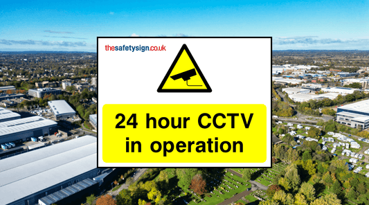 24 hour cctv in operation sign