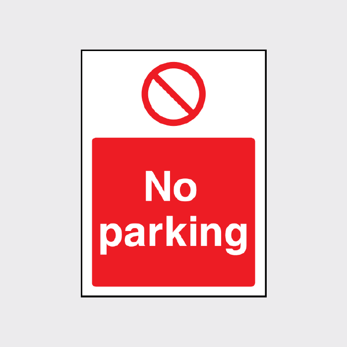 No Parking sign