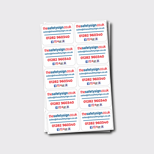 Branded Plumber Business Details Sticker