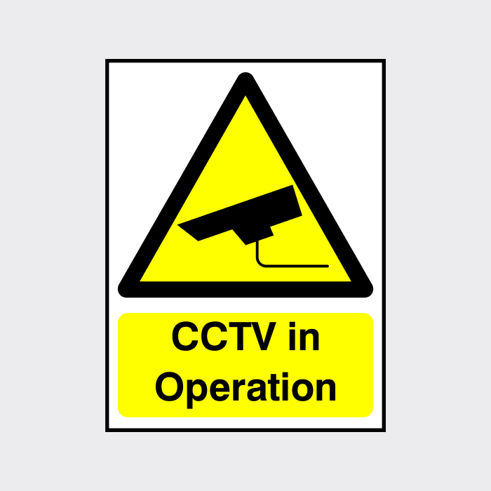 CCTV in operation sign