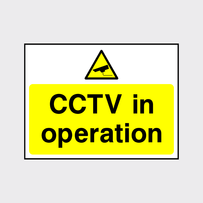 CCTV in operation sign