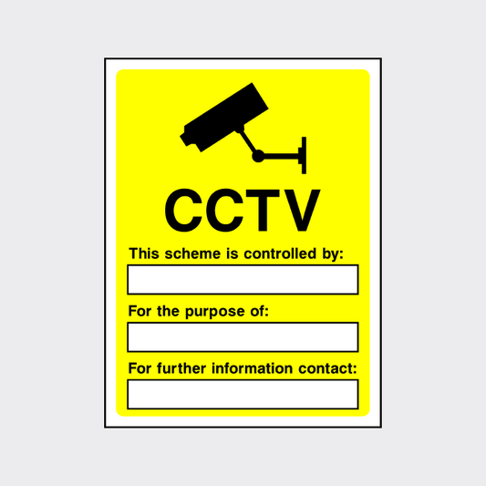 CCTV This Scheme is Controlled by Sign