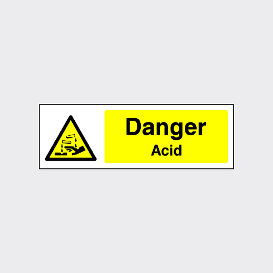 Danger - Acid Sign