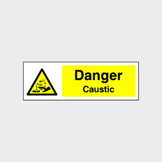 Danger - Caustic sign