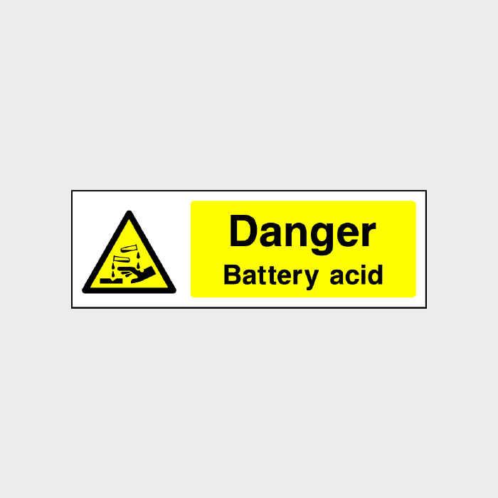 Danger - Battery acid sign