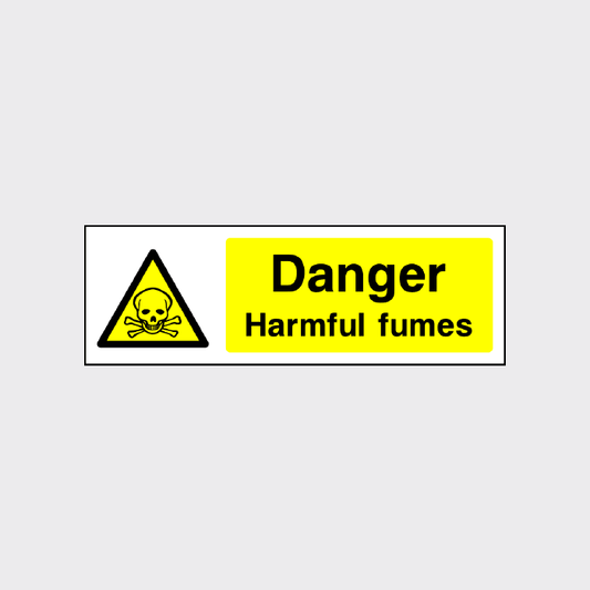 Danger - Harmful Fumes sign