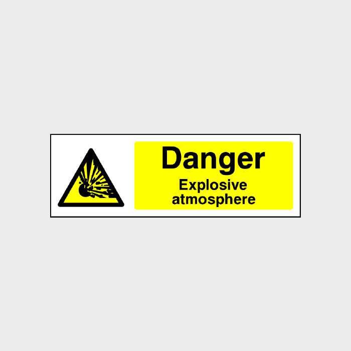 Danger - Explosive atmosphere  sign