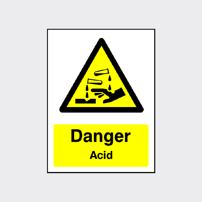 Danger - Acid sign