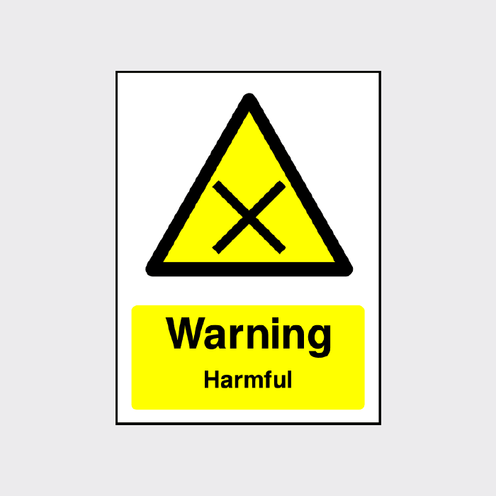 Warning - Harmful sign