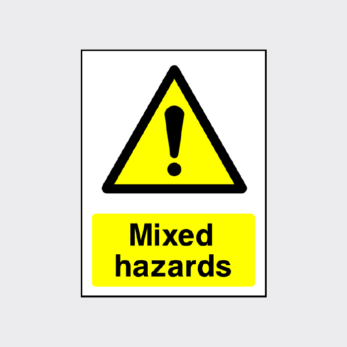 Mixed hazards  sign
