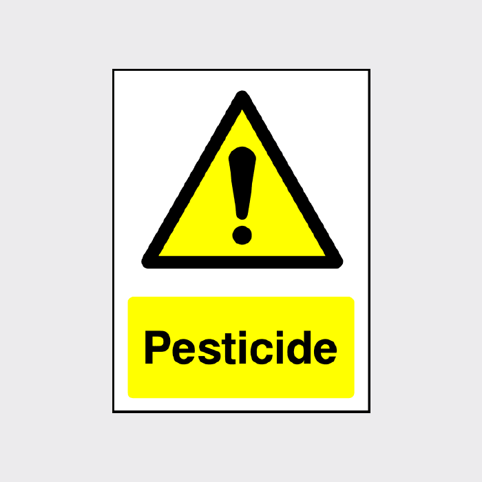 Pesticide sign