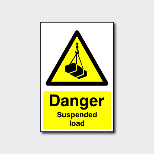 Danger Suspended Load Sign