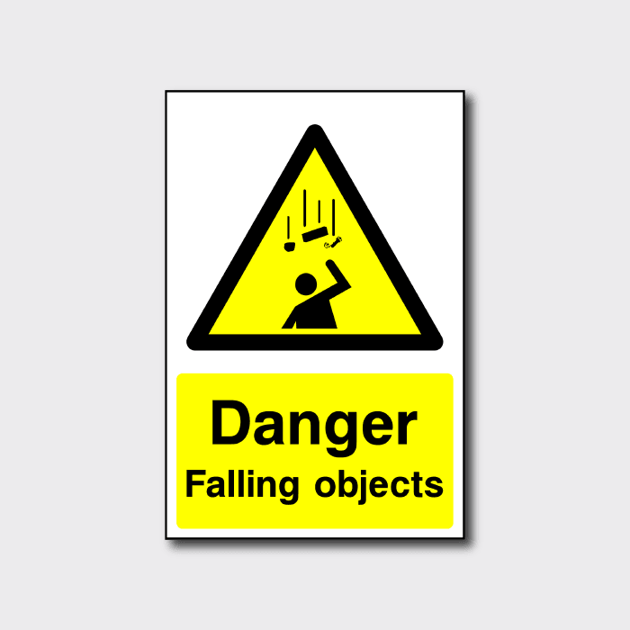 Danger Falling Objects Sign