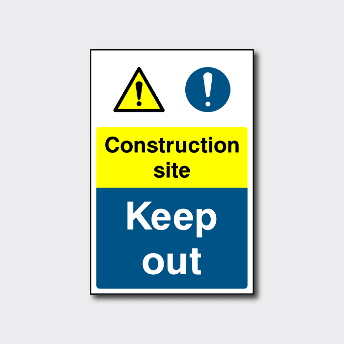 Construction Site Keep Out Sign