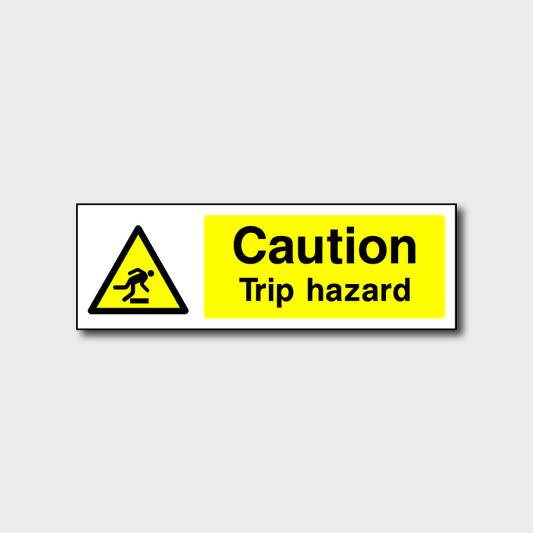 Caution Trip Hazard Sign