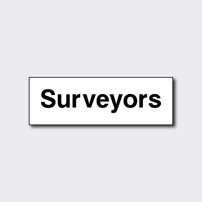 Surveyors Signage - CONS0061