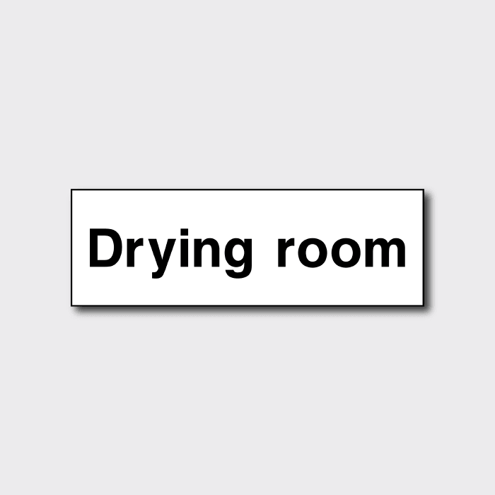 Drying Room Sign