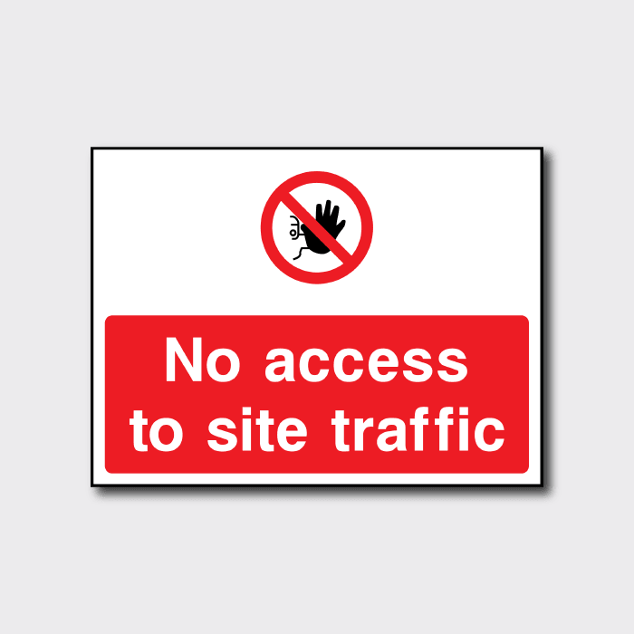 No Access To Site Traffic Sign