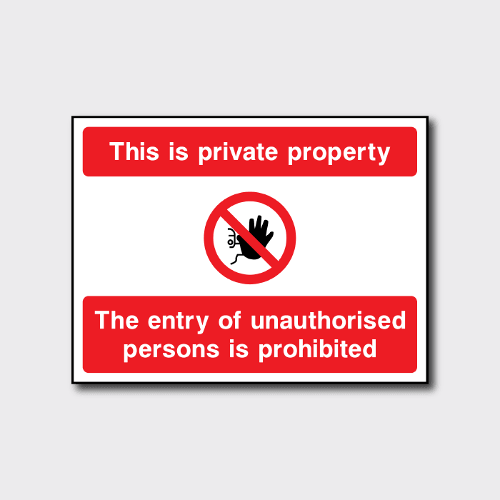 This is Private Property Sign