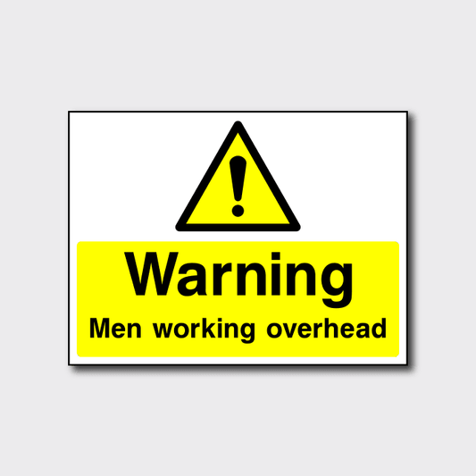 Warning Men Working Overhead Sign