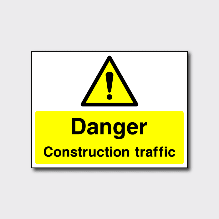 Danger Construction Traffic Sign