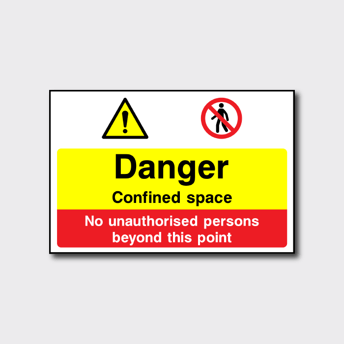 Danger Confined Space Sign