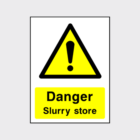 Danger Slurry Store Sign