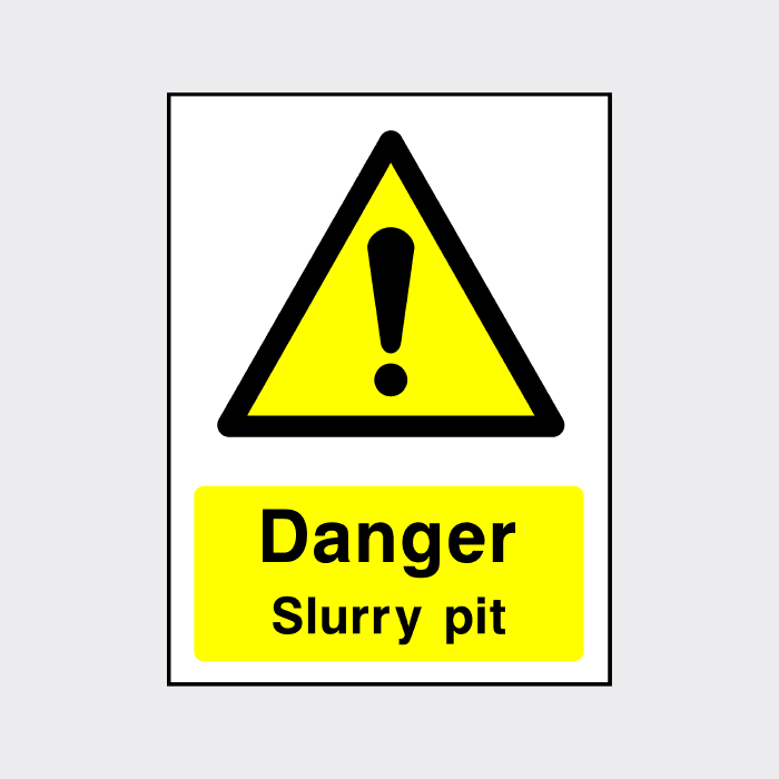 Danger Slurry Pit Sign