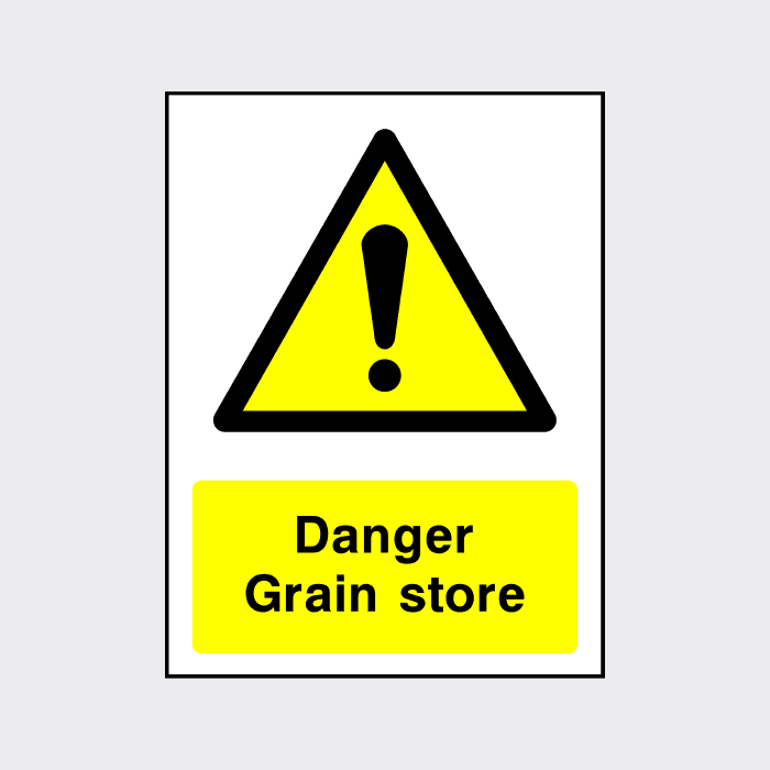 Danger Grain Store Sign | Ensure Agricultural Safety - The Safety Sign