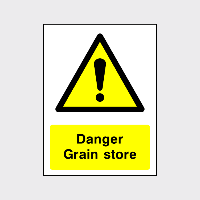 Danger - Grain Store sign