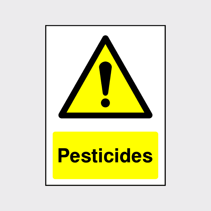 Pesticides sign