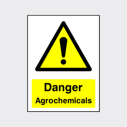 Danger Agrochemicals sign