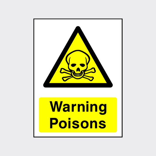 Warning Poisons Sign