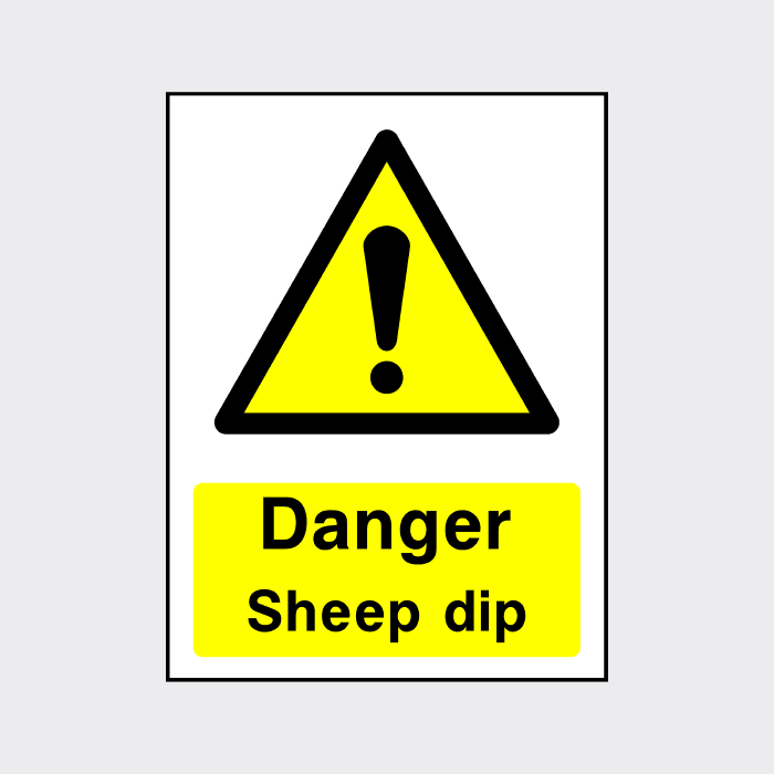 Danger Sheep Dip Sign