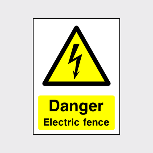 Danger Electric Fence Sign