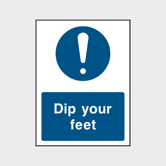 Dip your Feet Sign