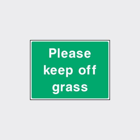 Please keep off the grass Sign