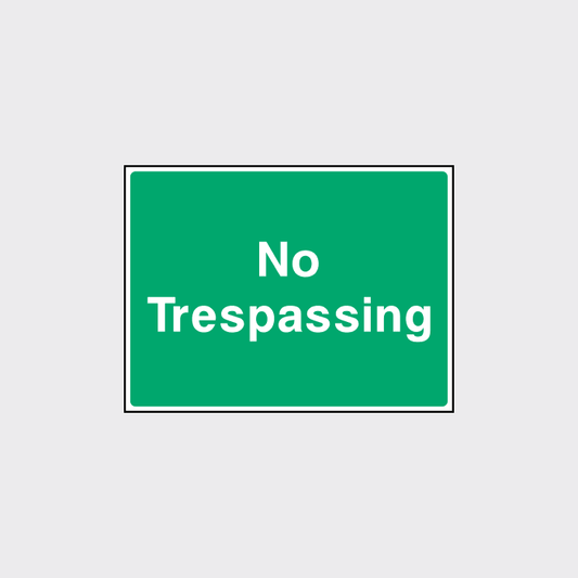 No Trespassing Sign