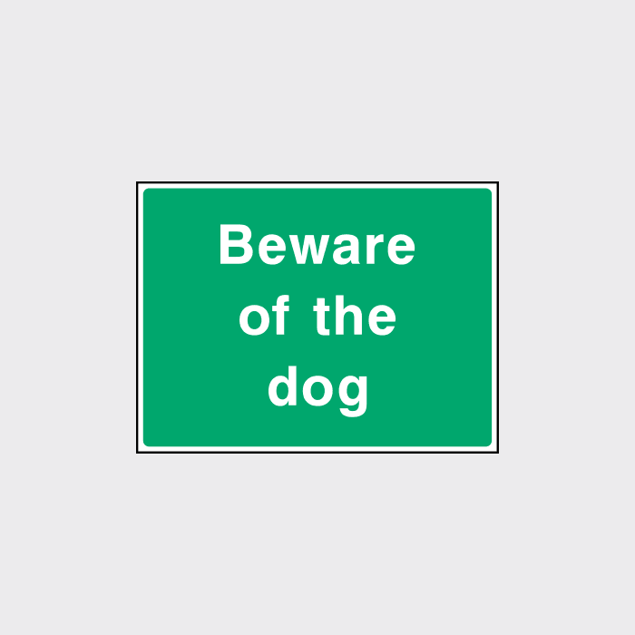 Beware of the dog Sign