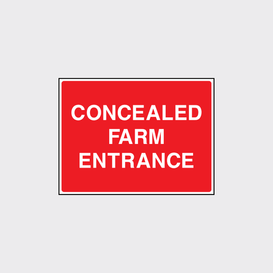 Concealed farm entrance sign