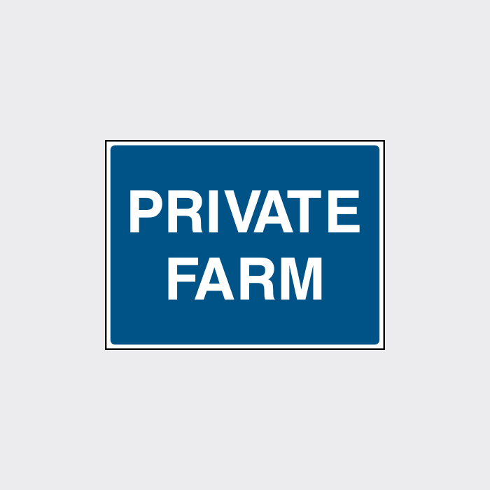Private Farm sign