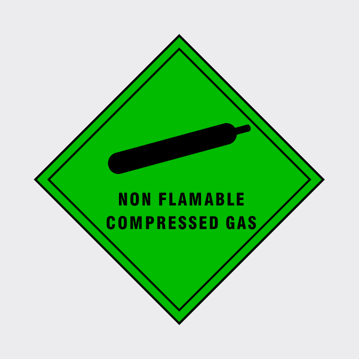 Non Flammable Compressed Gas Diamond Sign