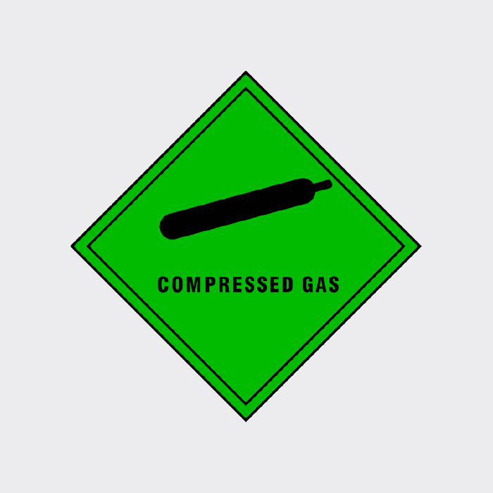 Compressed Gas Diamond Sign