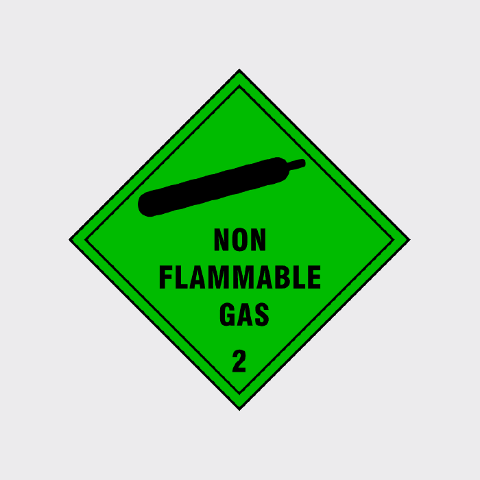 Non Flammable Gas Class 2 Diamond Sign