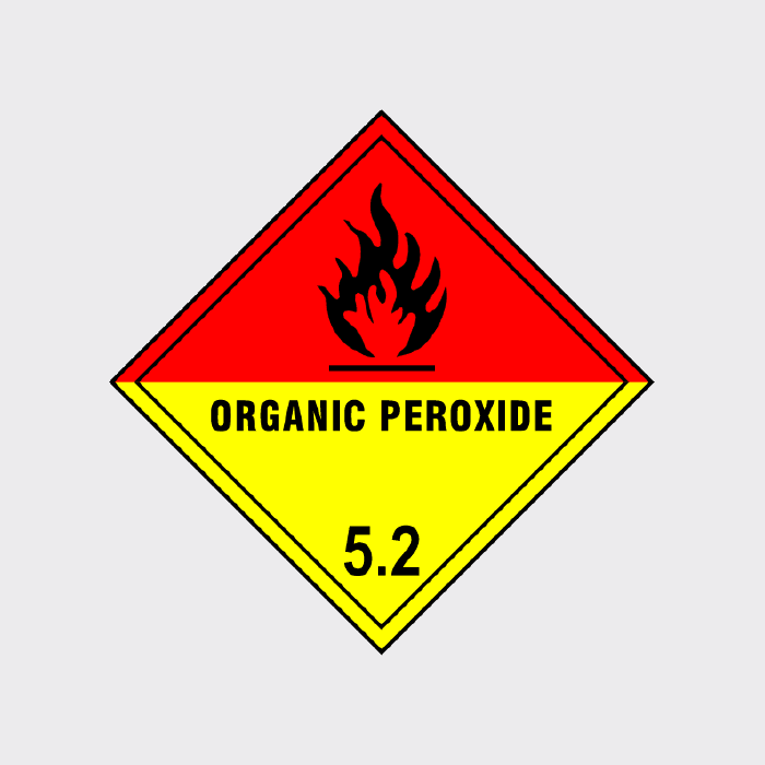 Organic Peroxide Class 5.2 Diamond Sign