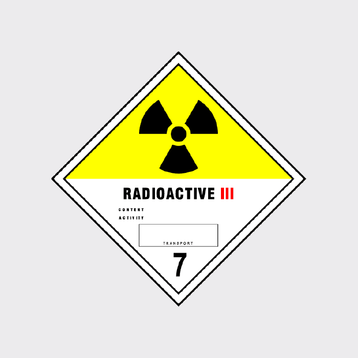 Radioactive III Class 7 Diamond Sign