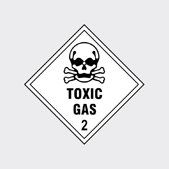 Toxic Gas Class 2 Diamond Sign