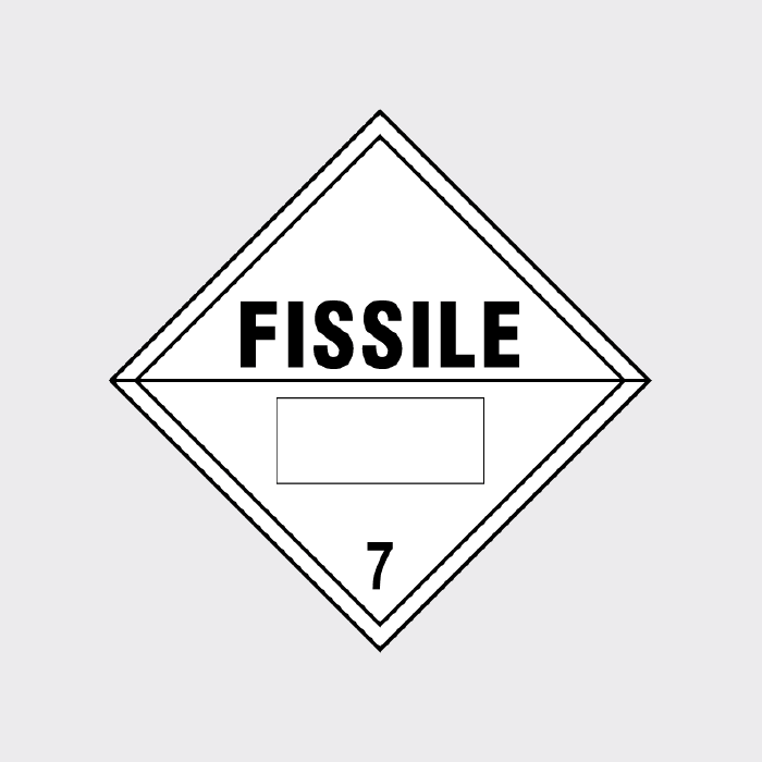 Fissile 7 StickerFissile Class 7 Diamond Sign