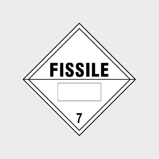 Fissile 7 StickerFissile Class 7 Diamond Sign