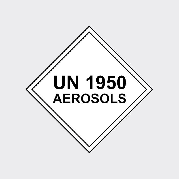 UN 1950 Aerosols Diamond Sign